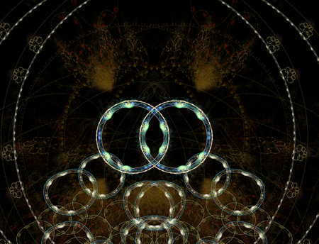 Imaginatory fractal abstract background Imageの写真素材