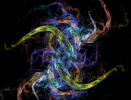 Imaginatory fractal abstract background Imageの写真素材