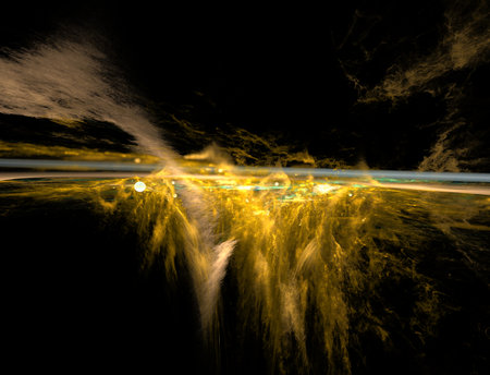 Imaginatory fractal abstract background Imageの写真素材