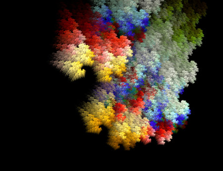 Imaginatory fractal abstract background Imageの写真素材