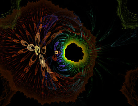 Imaginatory fractal abstract background Imageの写真素材