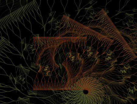 Imaginatory fractal abstract background Imageの写真素材