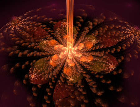 Imaginatory fractal abstract background Imageの写真素材