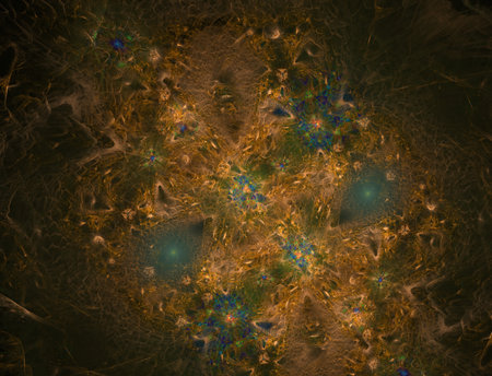 Imaginatory fractal abstract background Imageの写真素材