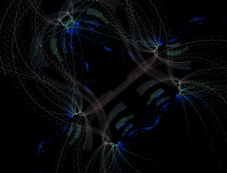 Imaginatory fractal abstract background Imageの写真素材