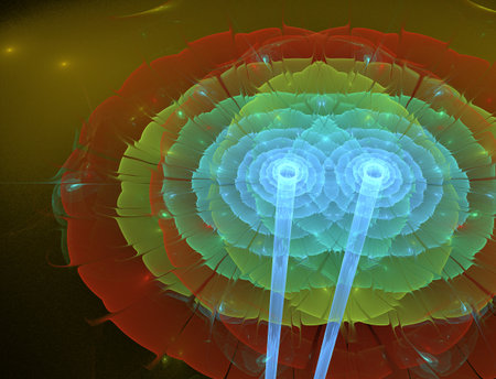 Imaginatory fractal abstract background Imageの写真素材