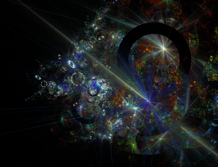 Imaginatory fractal abstract background Imageの写真素材