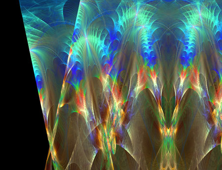 Imaginatory fractal abstract background Imageの写真素材