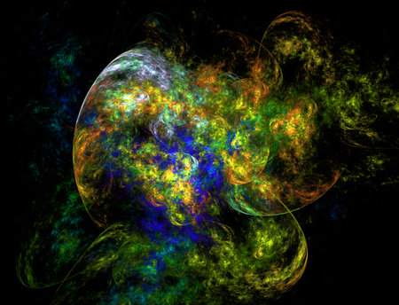 Imaginatory fractal abstract background Imageの写真素材