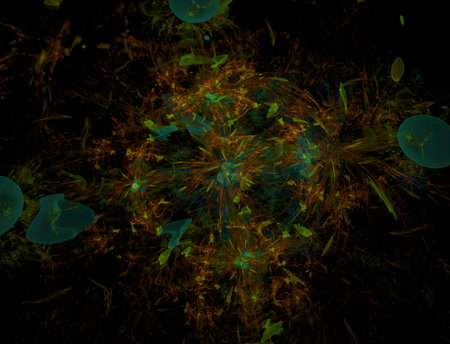 Imaginatory fractal abstract background Imageの写真素材