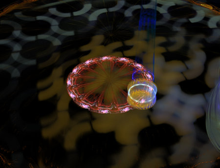 Imaginatory fractal abstract background Imageの写真素材