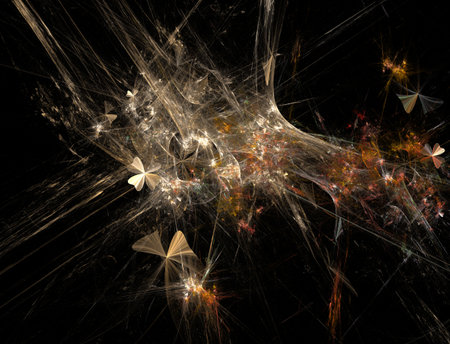 Imaginatory fractal abstract background Imageの写真素材