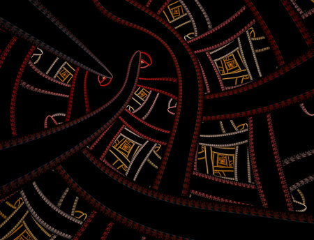 Imaginatory fractal abstract background Imageの写真素材