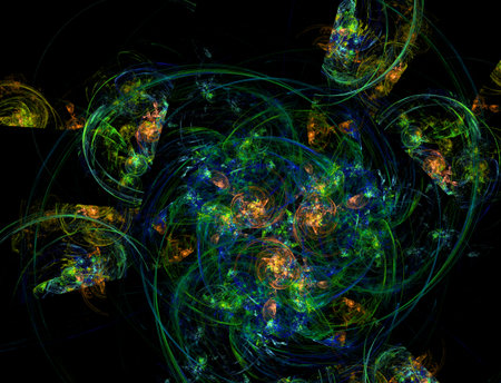 Imaginatory fractal abstract background Imageの写真素材