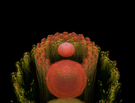 Imaginatory fractal abstract background Imageの写真素材