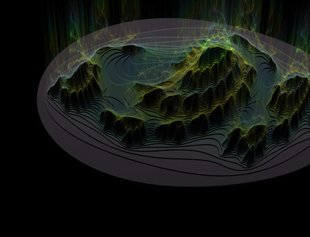 Imaginatory fractal abstract background Image