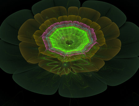 Imaginatory fractal abstract background Imageの写真素材