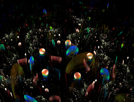 Imaginatory fractal abstract background Imageの写真素材