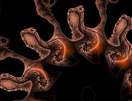 Imaginatory fractal abstract background Imageの写真素材