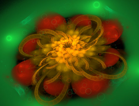 Imaginatory fractal abstract background Imageの写真素材