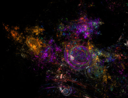 Imaginatory fractal abstract background Imageの写真素材