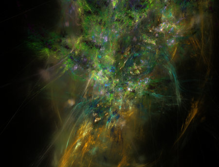 Imaginatory fractal abstract background Imageの写真素材