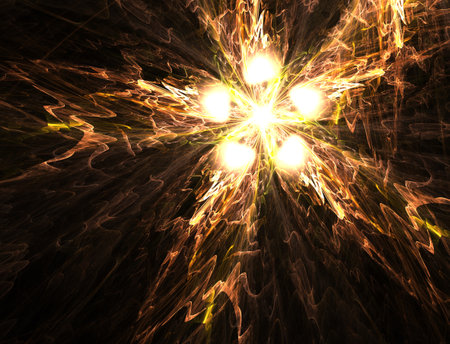 Imaginatory fractal abstract background Imageの写真素材