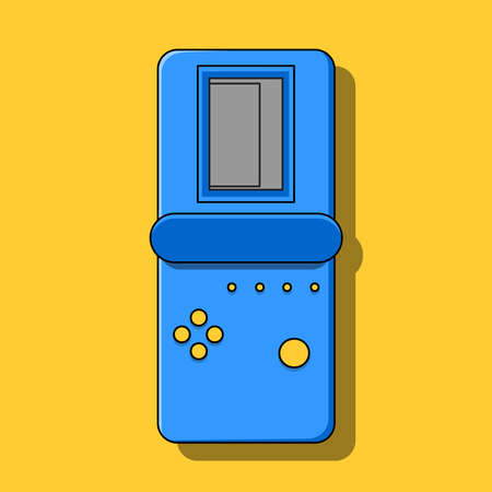 Image of blue tetris. Vector illustration.のイラスト素材