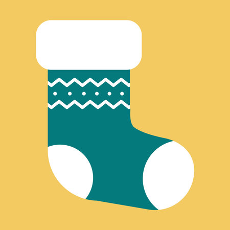 Christmas stockings. Vector Christmas socksのイラスト素材