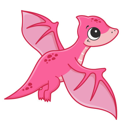 Little cute dinosaur. Illustration for childrenのイラスト素材