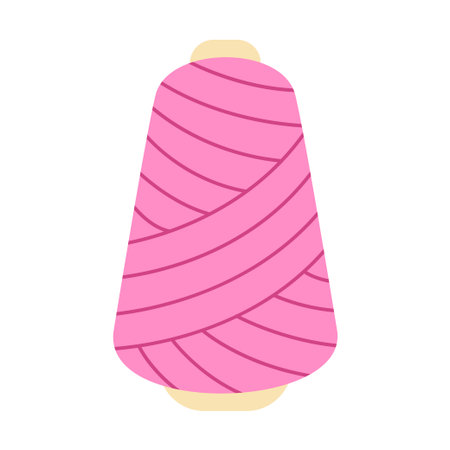 Yarn skein. Isolated white background. Vector illustration. Hand-drawn.のイラスト素材
