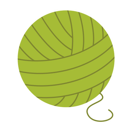 Yarn skein. Isolated white background. Vector illustration. Hand-drawn.のイラスト素材