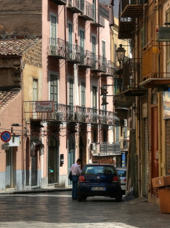 street of Palermo, Sicilyのeditorial素材
