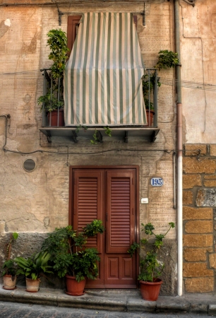 Sicilian home, Cefalu, Sicilyのeditorial素材