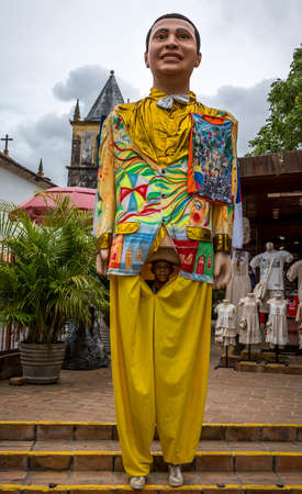 Brazilian Carnival decoration from Olinda, Pernambuco, Brazil.の写真素材