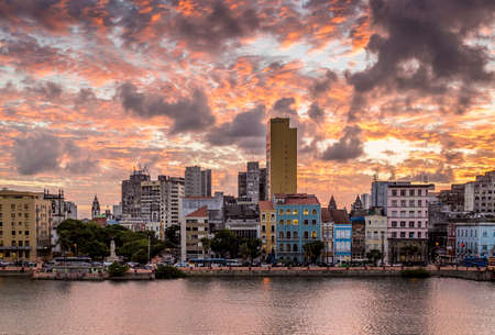 The historic architecture of Recife in Pernambuco, Brazil.のeditorial素材