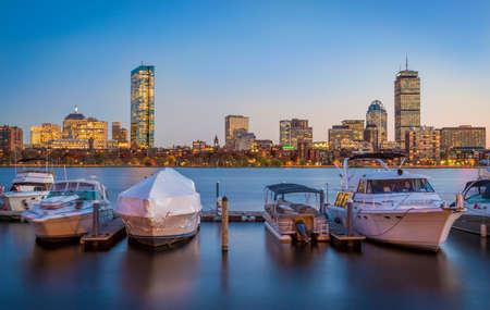 View of Boston in Massachusetts, USA.の写真素材