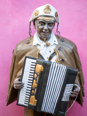Brazilian carnival decor from Olinda in Pernambuco, Brazil.のeditorial素材