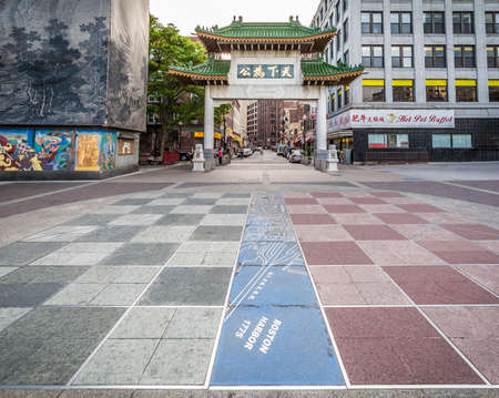 The China Town in Boston, Massachusetts, USA.のeditorial素材