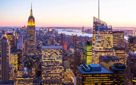 Aerial view of New York city in the USA.の写真素材