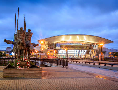 Boston in Massachusetts, USA at the Boston Convention Center.のeditorial素材
