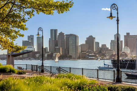 The iconic architecture of Boston in Massachusetts, USA.の写真素材