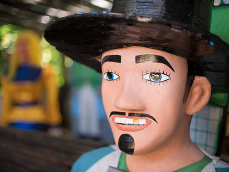 Brazilian Carnival decor made in Olinda, PE, Brazil.のeditorial素材