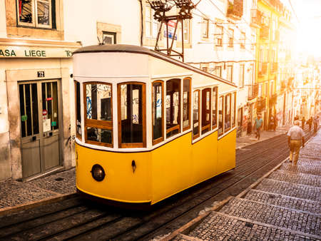 View of the iconic architecture of Lisbon in Portugal.のeditorial素材