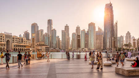 View of Dubai in the UAE.のeditorial素材