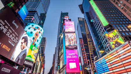 Times Square in Manhattan, New York, USA.のeditorial素材