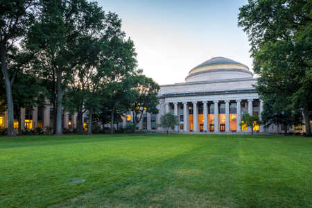 The iconic architecture of the MIT in Cambridge, MA, USA.のeditorial素材