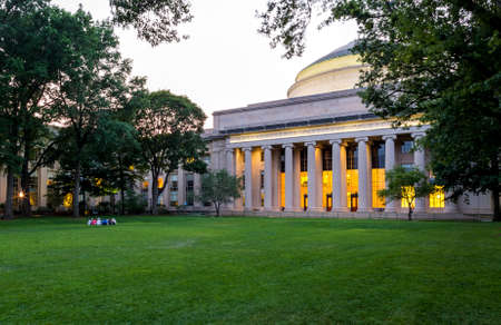 The iconic architecture of the MIT in Cambridge, MA, USA.のeditorial素材