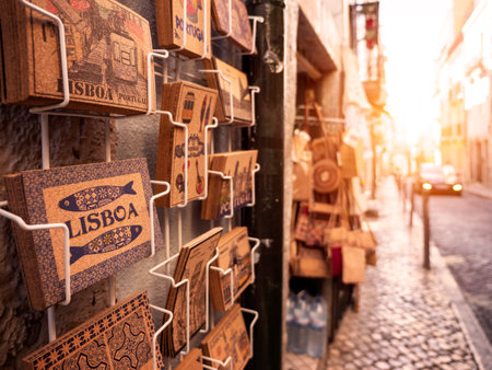 The iconic architecture of Lisbon in Portugal.のeditorial素材