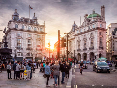 The iconic London in the UK at Piccadilly Circus.のeditorial素材